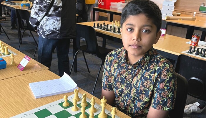 Shravan K (Yr 8) is Making Waves in the local Chess Competitions