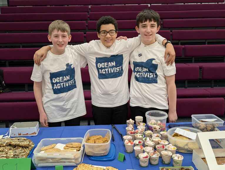 Charity bake sale at sevenoaks