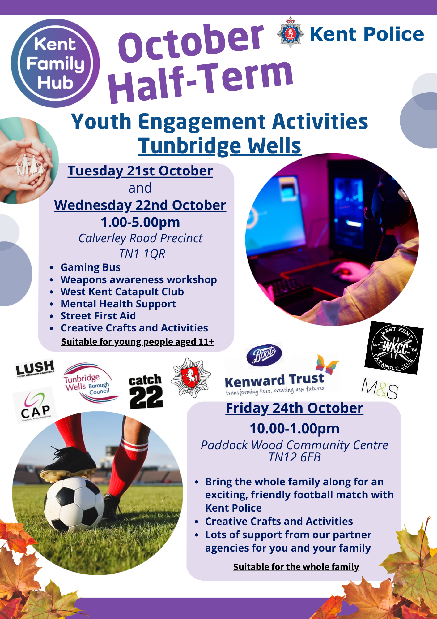 Half term youth activities oct 25 2