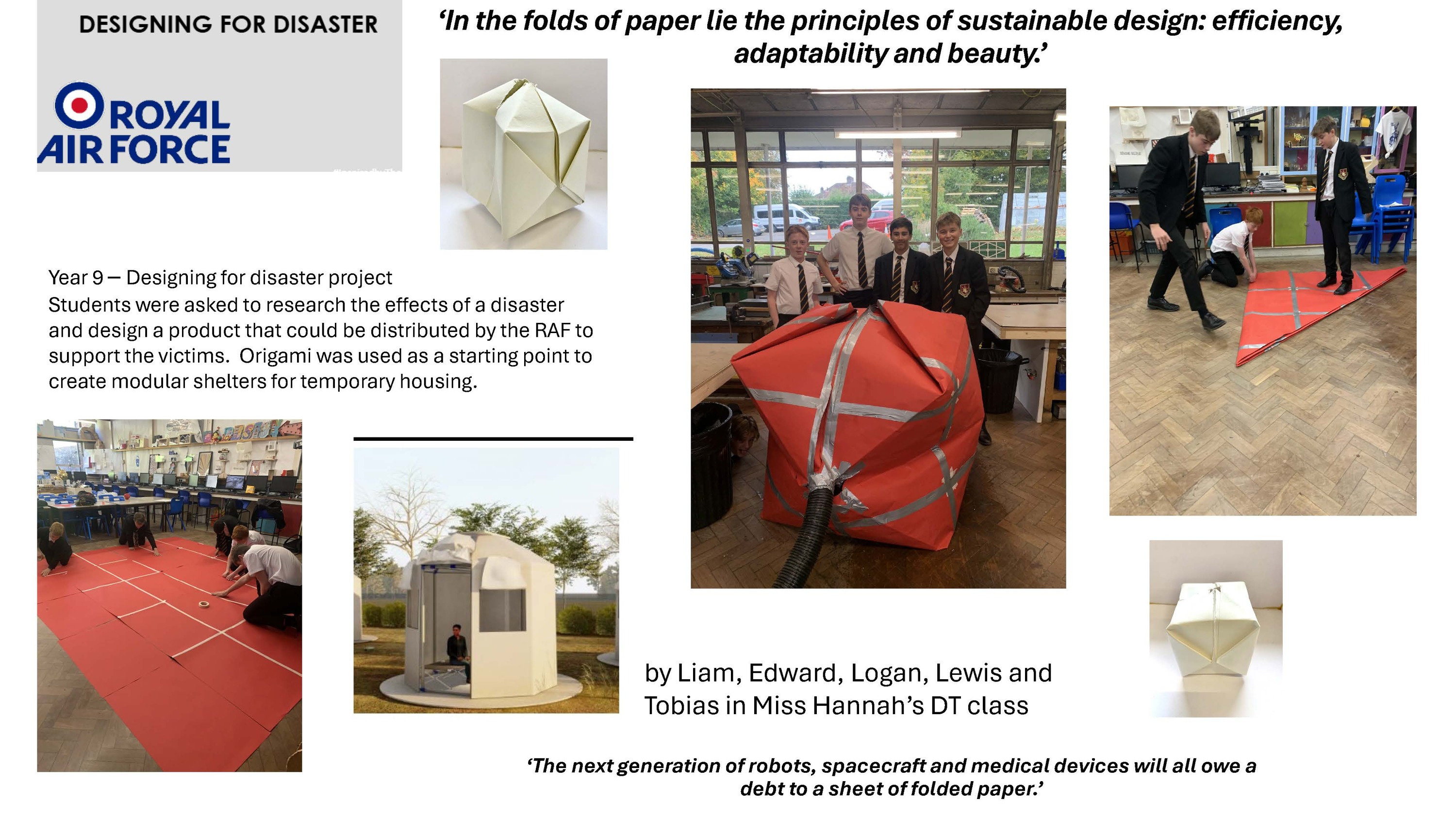 Origami shelter